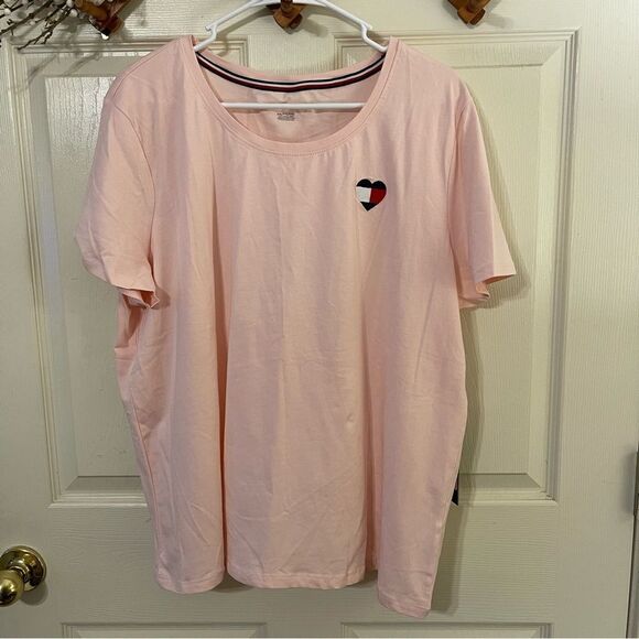 NEW PINK TOMMY TOMMY HILFIGER TSHIRT - Picture 1 of 7